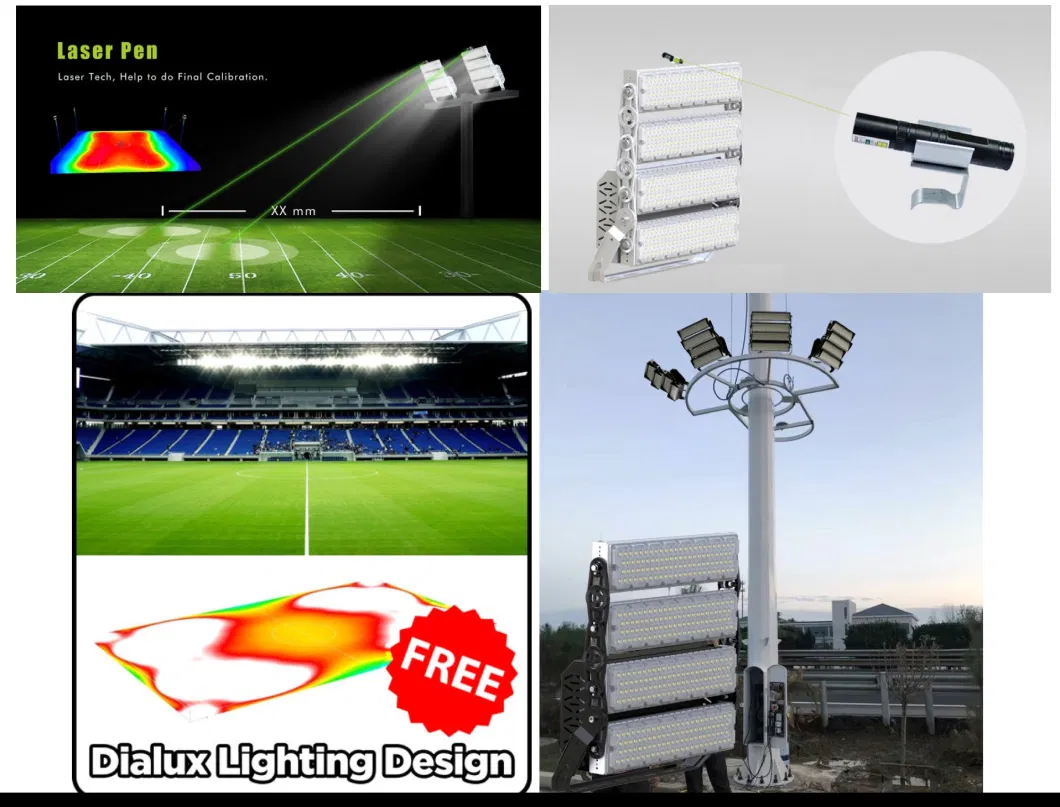 Outdoor Area LED Spotlight Waterproof Projector Tunnel Stadium Reflector Football LED Tennis Court Lighting 100W 200W 300W 400W 500W 600W LED Flood Light